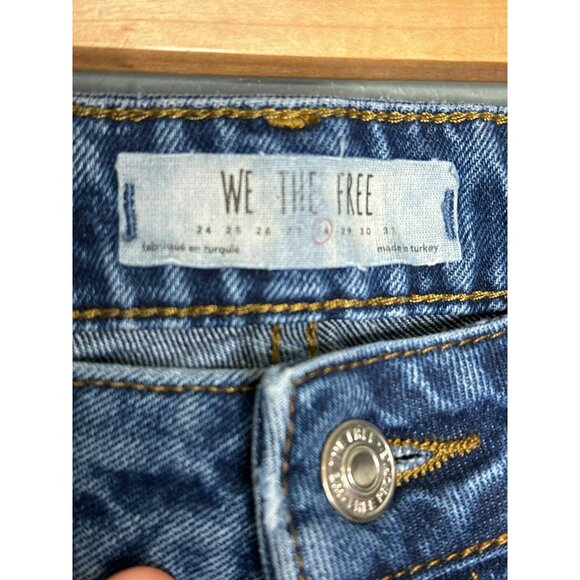 We The Free Skinny Ankle Jeans Women's Size 28 High Rise No Stretch Denim - Picture 6 of 8